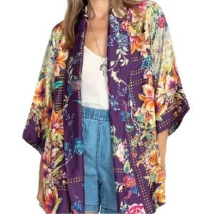 New Johnny Was Weller Topiary Hunter Kimono | Size XXL